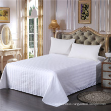 High Quality Cotton Percale Sateen Stripe Bed Sheet Set